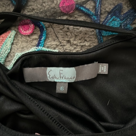 RARE Anthropologie Eva Franco Embroidered Dress - Size 6 - Picture 6 of 6